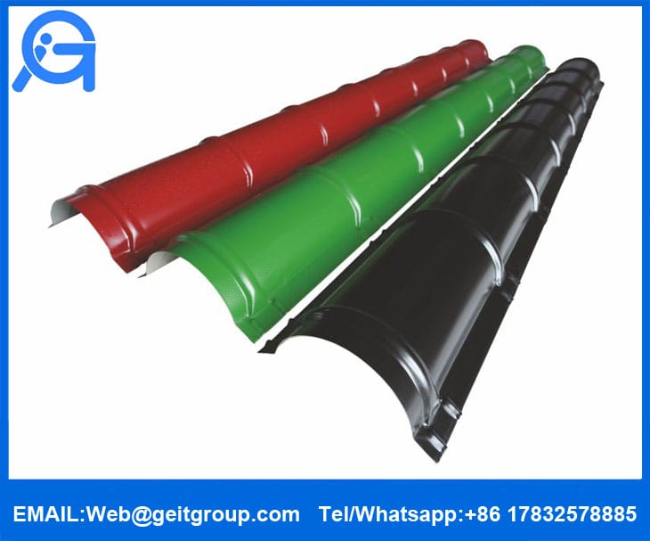 Roll Type Ridge Cap for Metal Roofing System